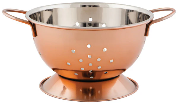 Poyome - Metal Colander, Rose Gold